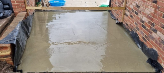 Concrete pad